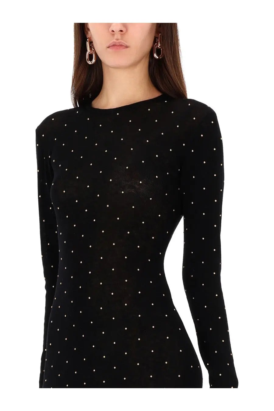 Rabanne Women's Second Skin Effect Long Dress Black, view 4