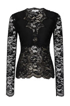 Rabanne Women's Top in Pizzo Black