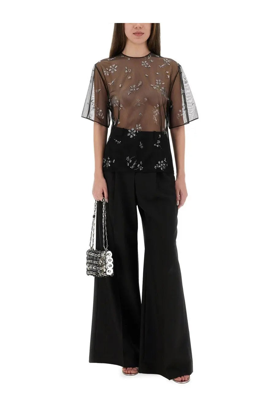 Rabanne Women's Transparent Top Black, view 2