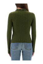 Rabanne Women's Wool Jersey Green, view 3