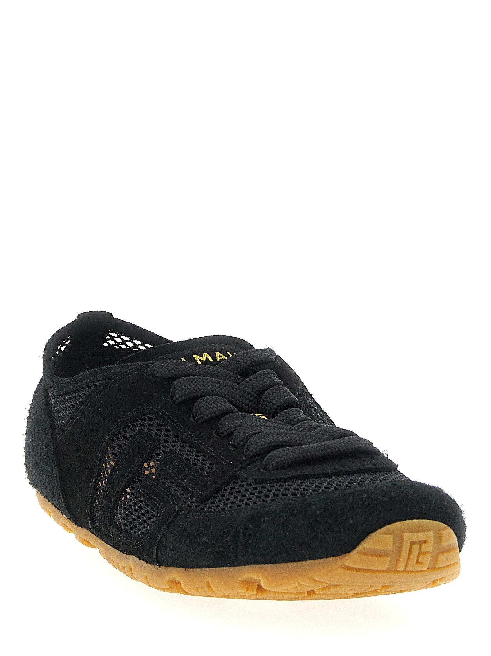 Balmain Racer Suede Sneakers Black