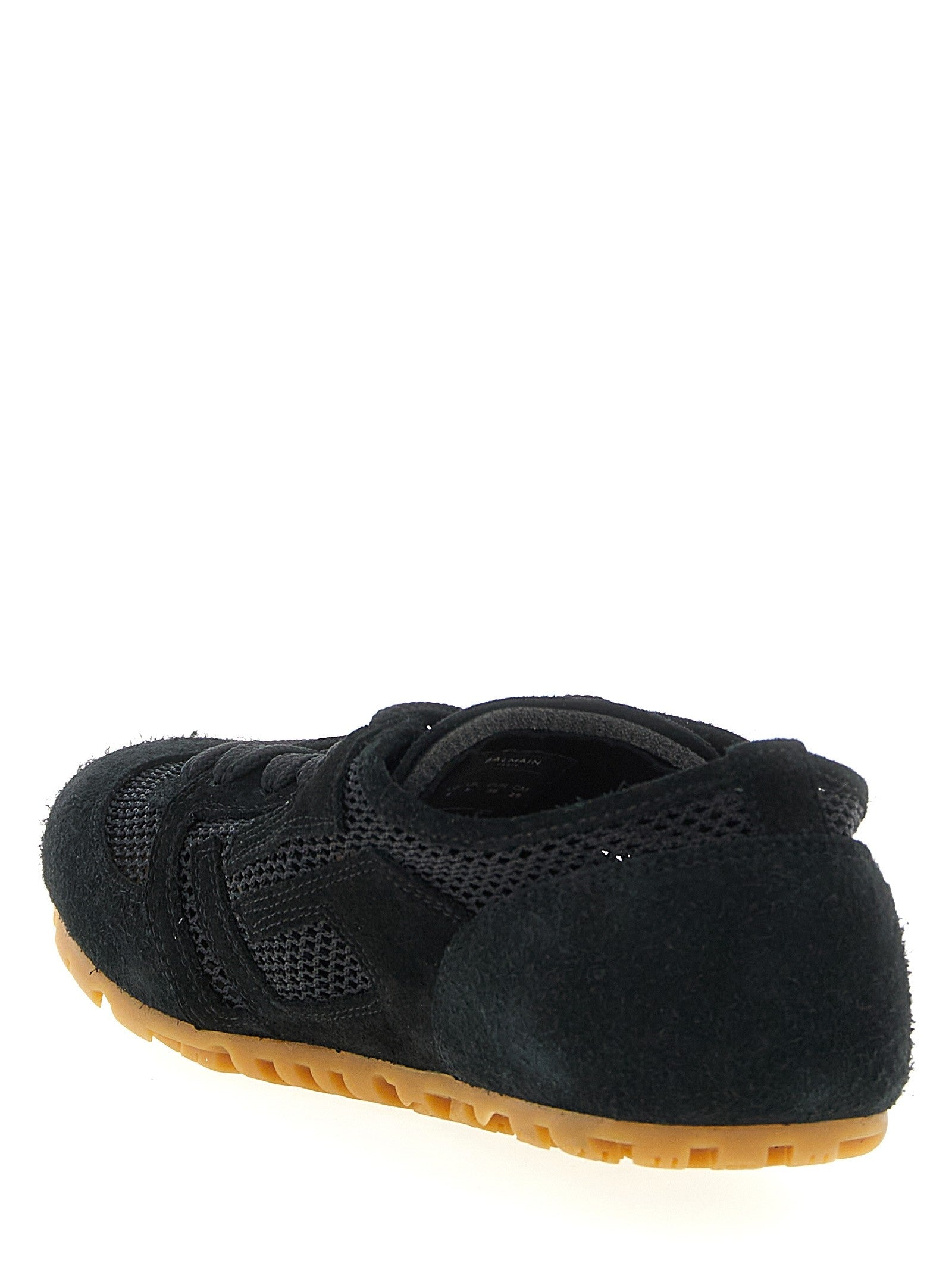 Balmain Racer Suede Sneakers Black