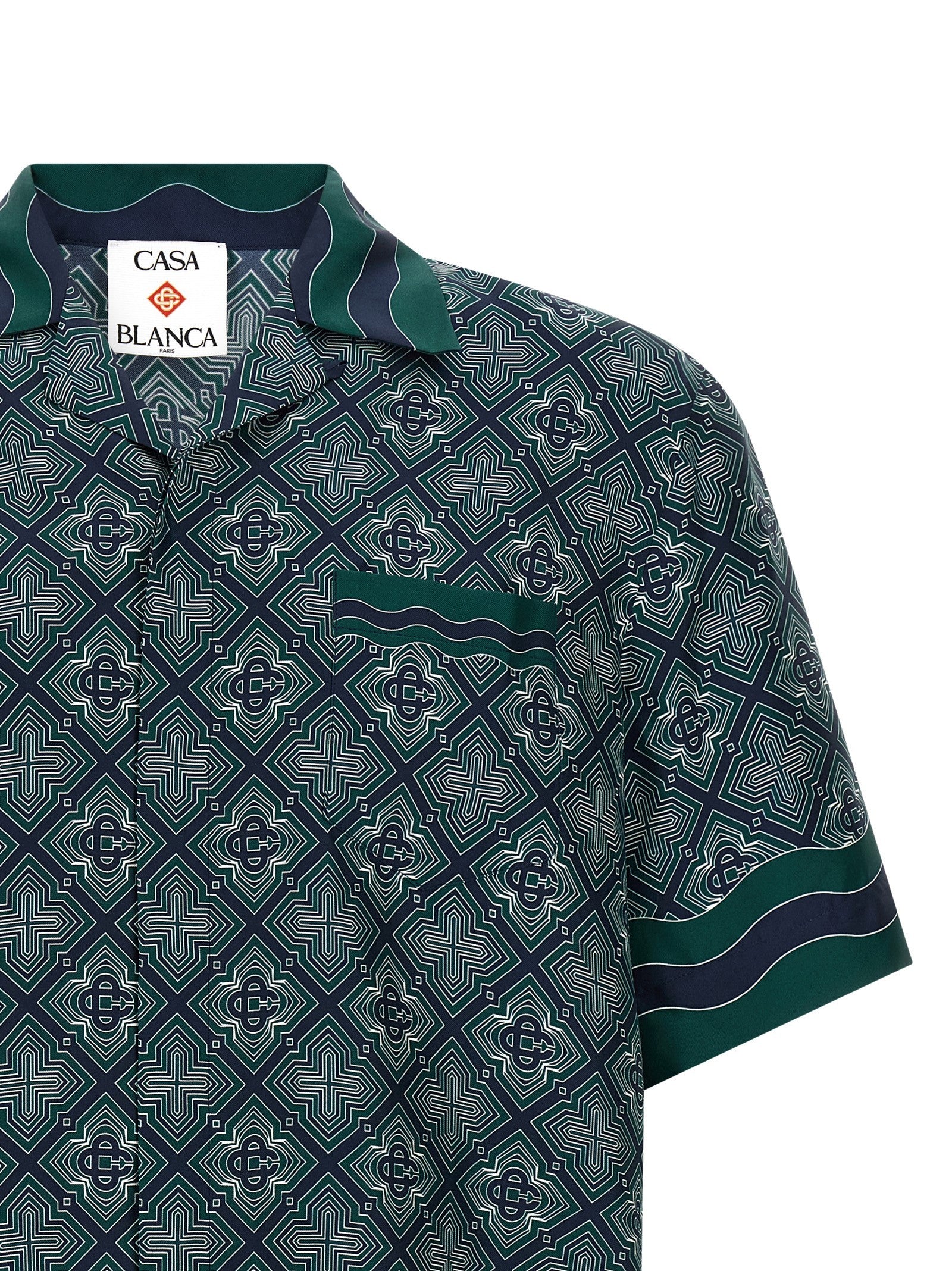 Casablanca Radiating Monogram Shirt Green