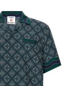 Casablanca Radiating Monogram Shirt Green