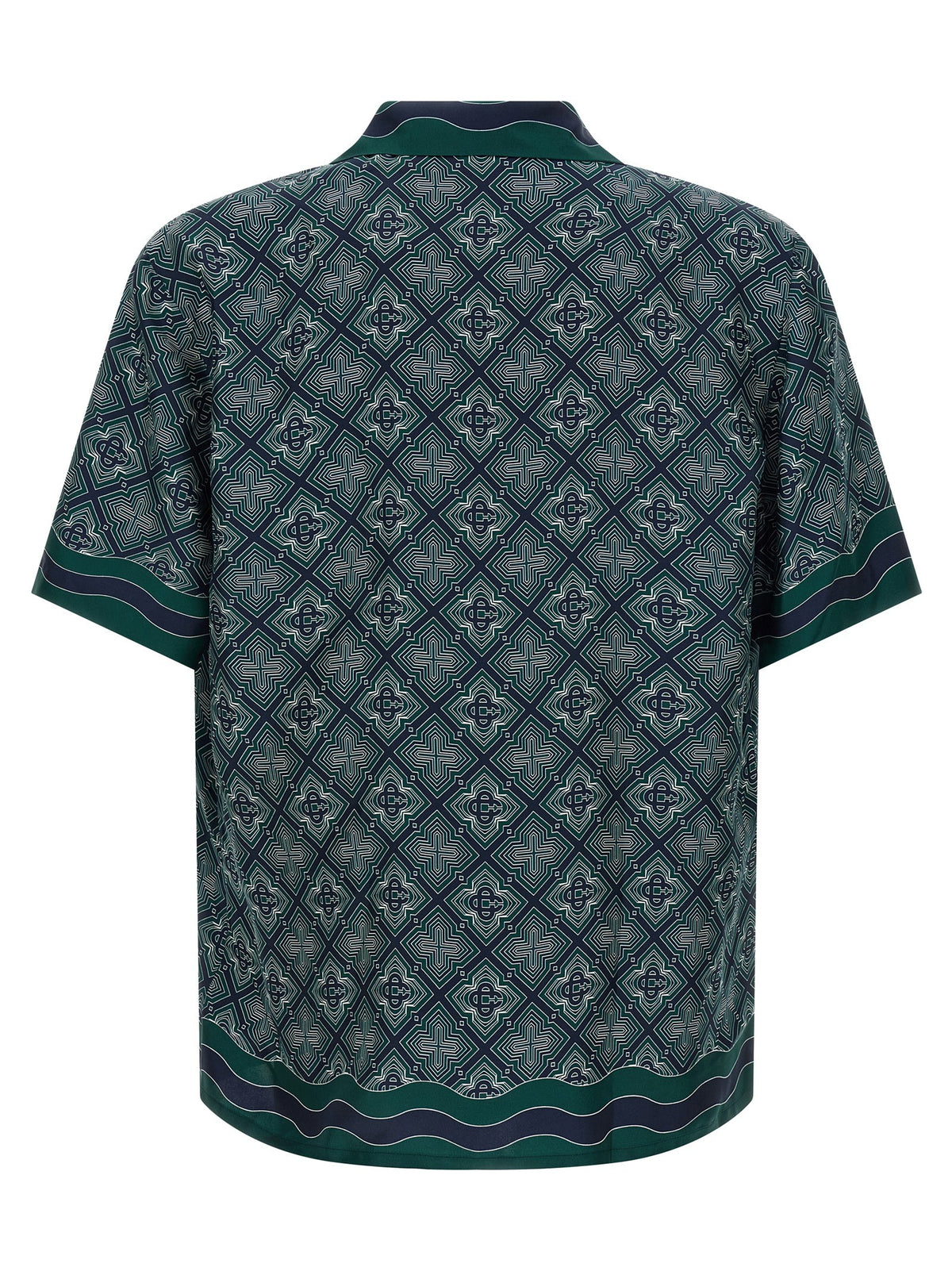 Casablanca Radiating Monogram Shirt Green, view 2