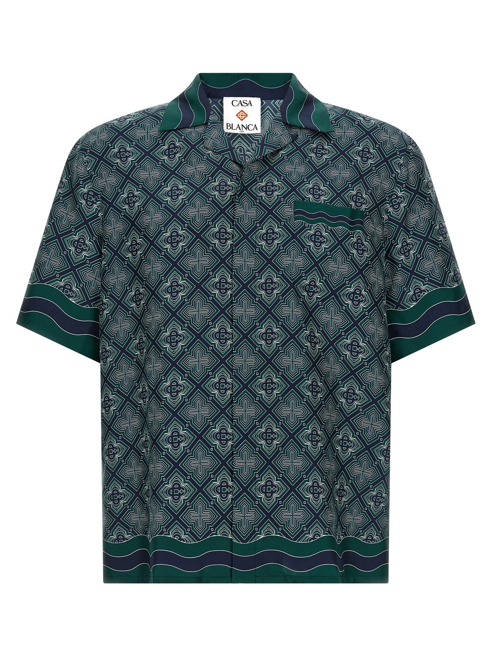 Casablanca Radiating Monogram Shirt Green