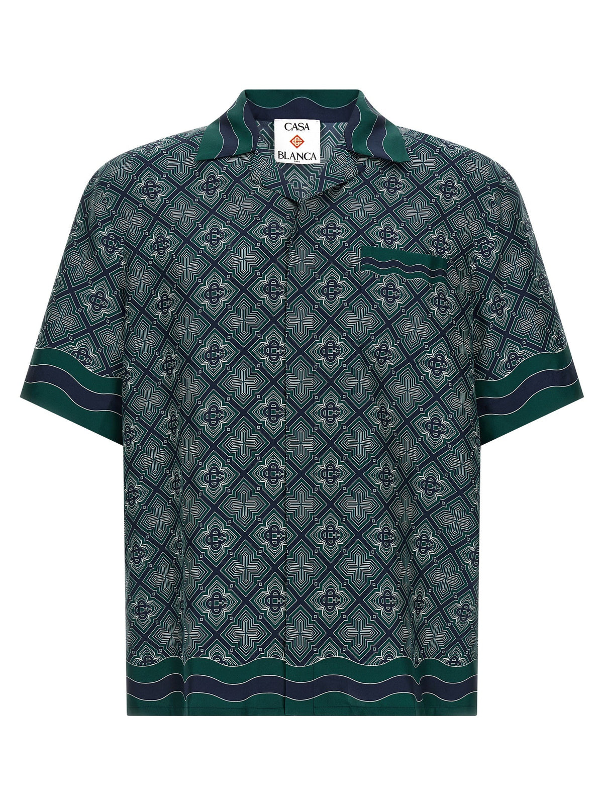 Casablanca Radiating Monogram Shirt Green