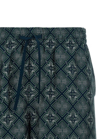 Casablanca Radiating Monogram Shorts Gold