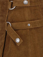 Golden Goose Women's Raelynn Corduroy Mini Skirt Brown