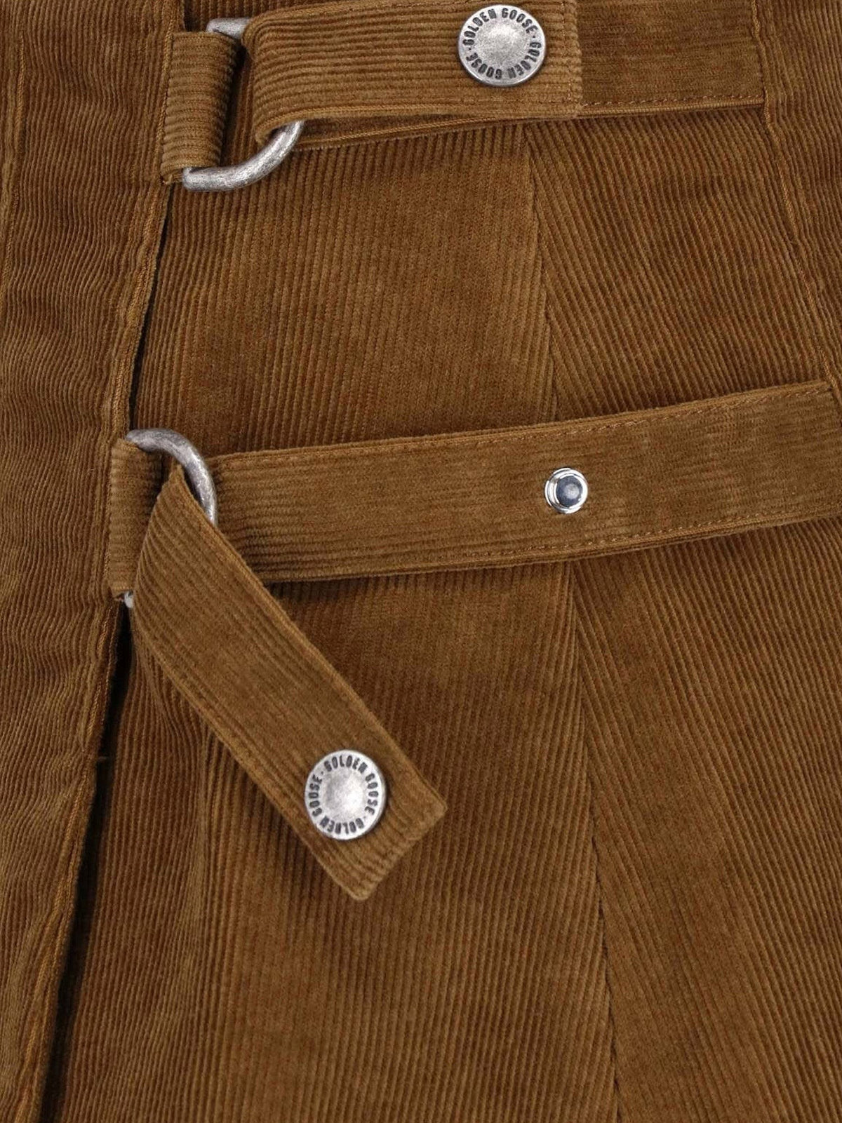 Golden Goose Women's Raelynn Corduroy Mini Skirt Brown