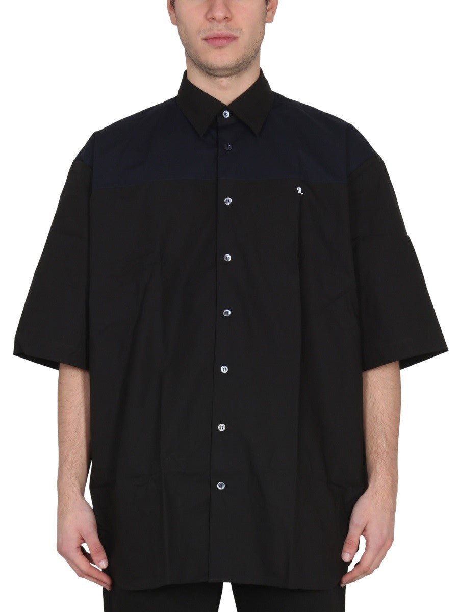 RAF SIMONS - Two Tone American Shirt - Men’s Clothing