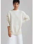 The Frankie Shop Women's Rafaela Sweater in Merino Wool and Cashmere Blend White