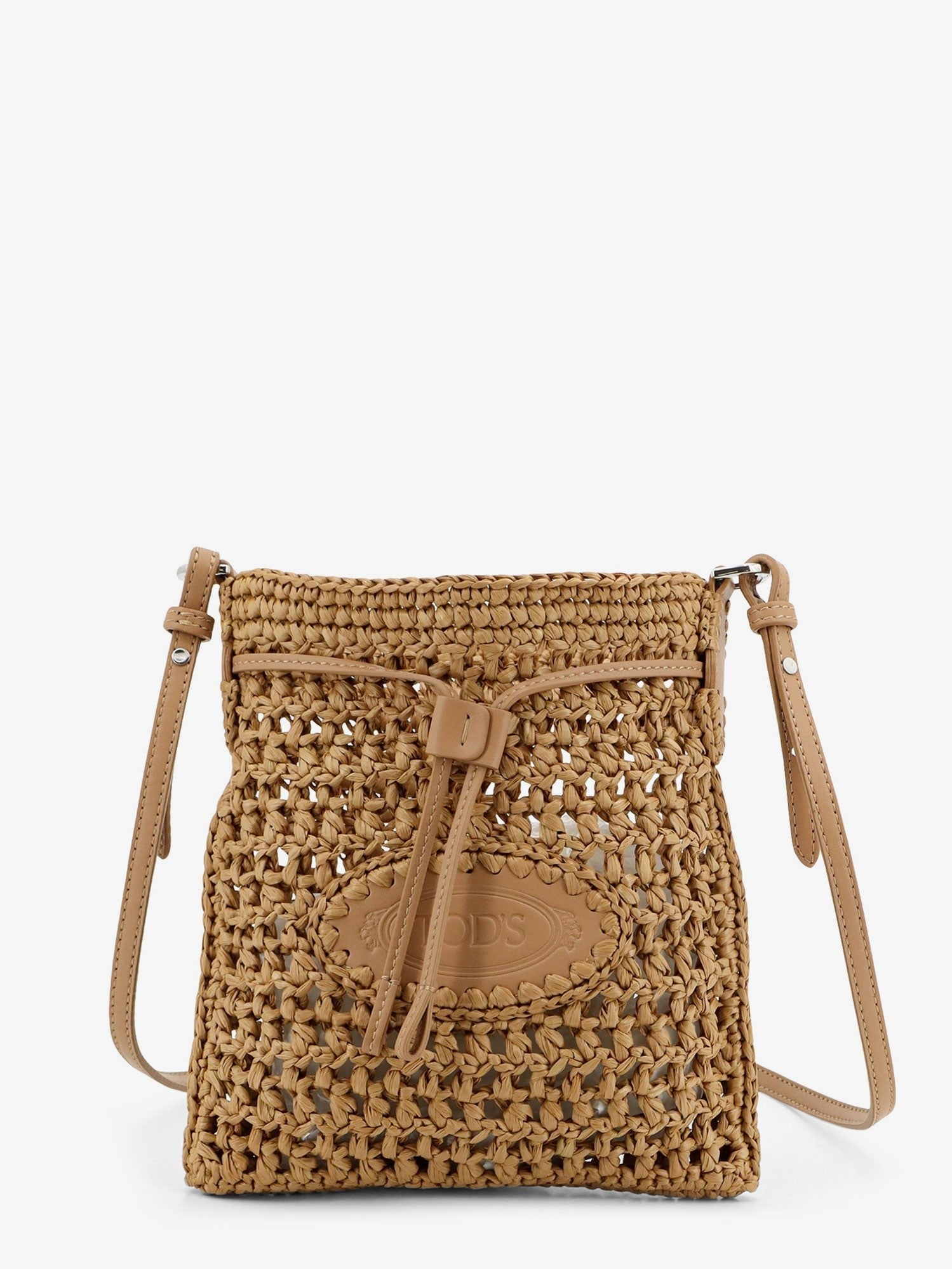 Tod's Women's Raffia Bucket Bag Beige