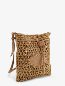 Tod's Women's Raffia Bucket Bag Beige