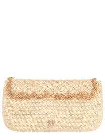 Anya Hindmarch Women's Raffia Cactus Clutch Bag Beige Anya Hindmarch