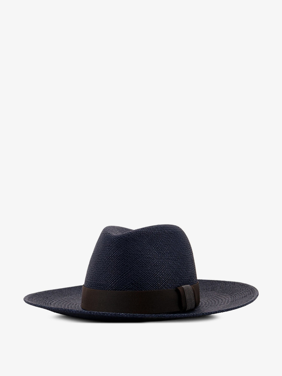 Brunello Cucinelli Women's Raffia Fedora Hat Black