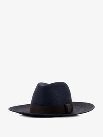 Brunello Cucinelli Women's Raffia Fedora Hat Black