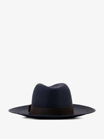 Brunello Cucinelli Women's Raffia Fedora Hat Black