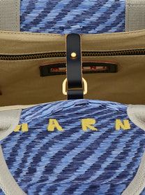 Marni Raffia Handbag Blue