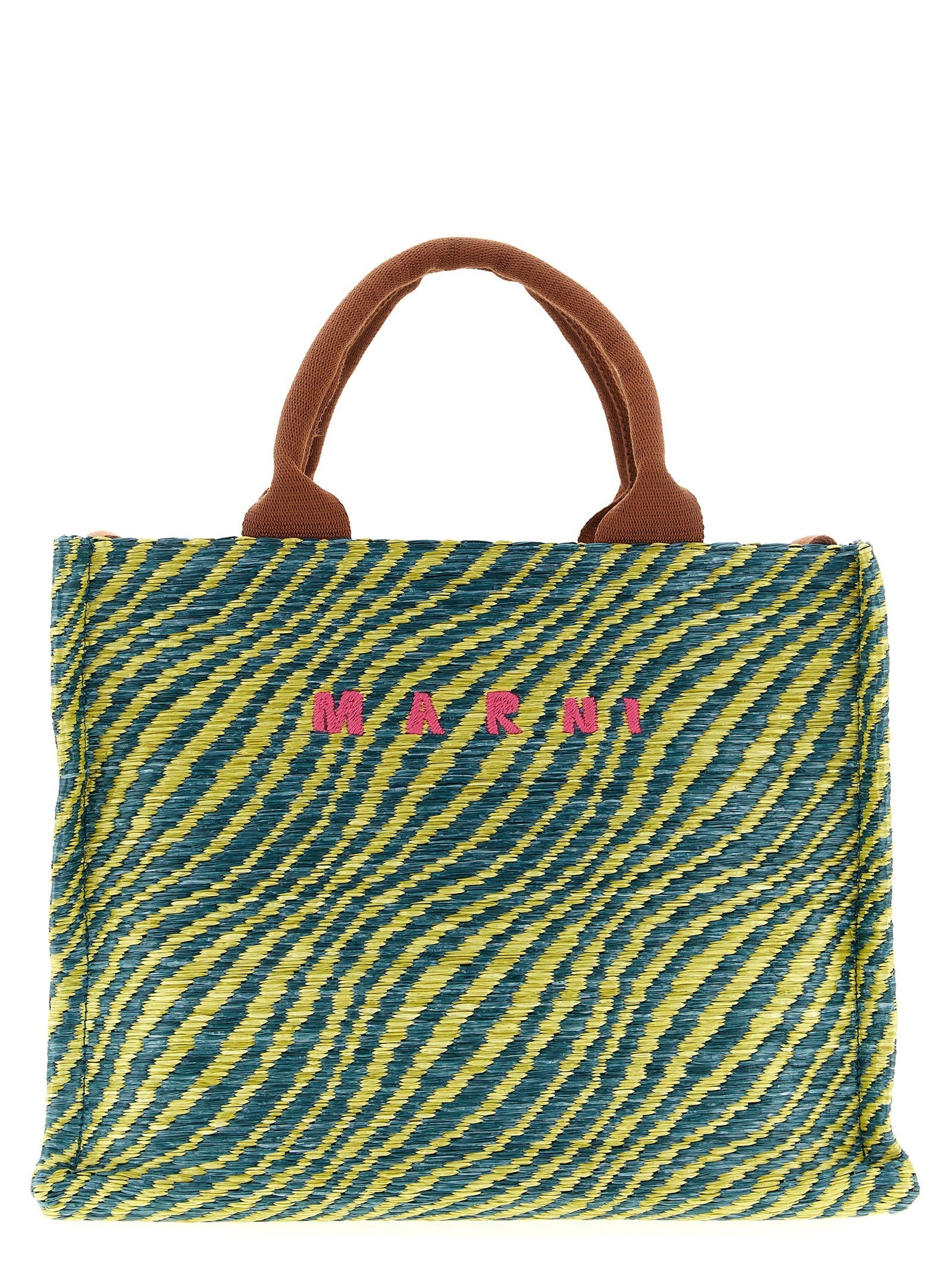 Marni Raffia Handbag Gold