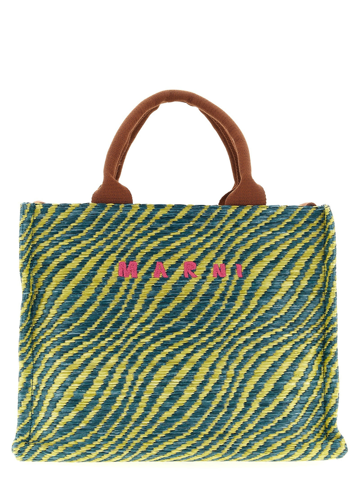 Marni Raffia Handbag Gold