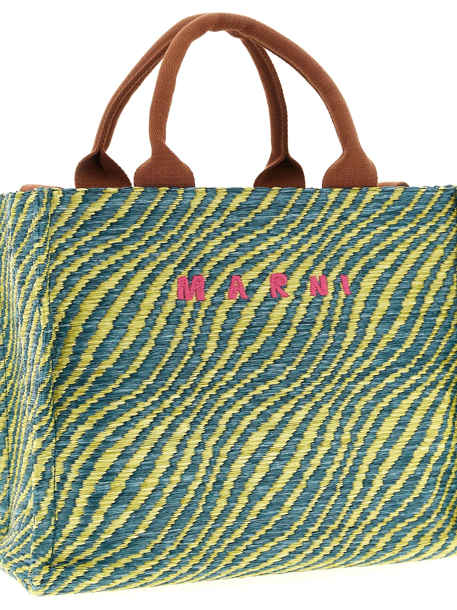 Marni Raffia Handbag Gold