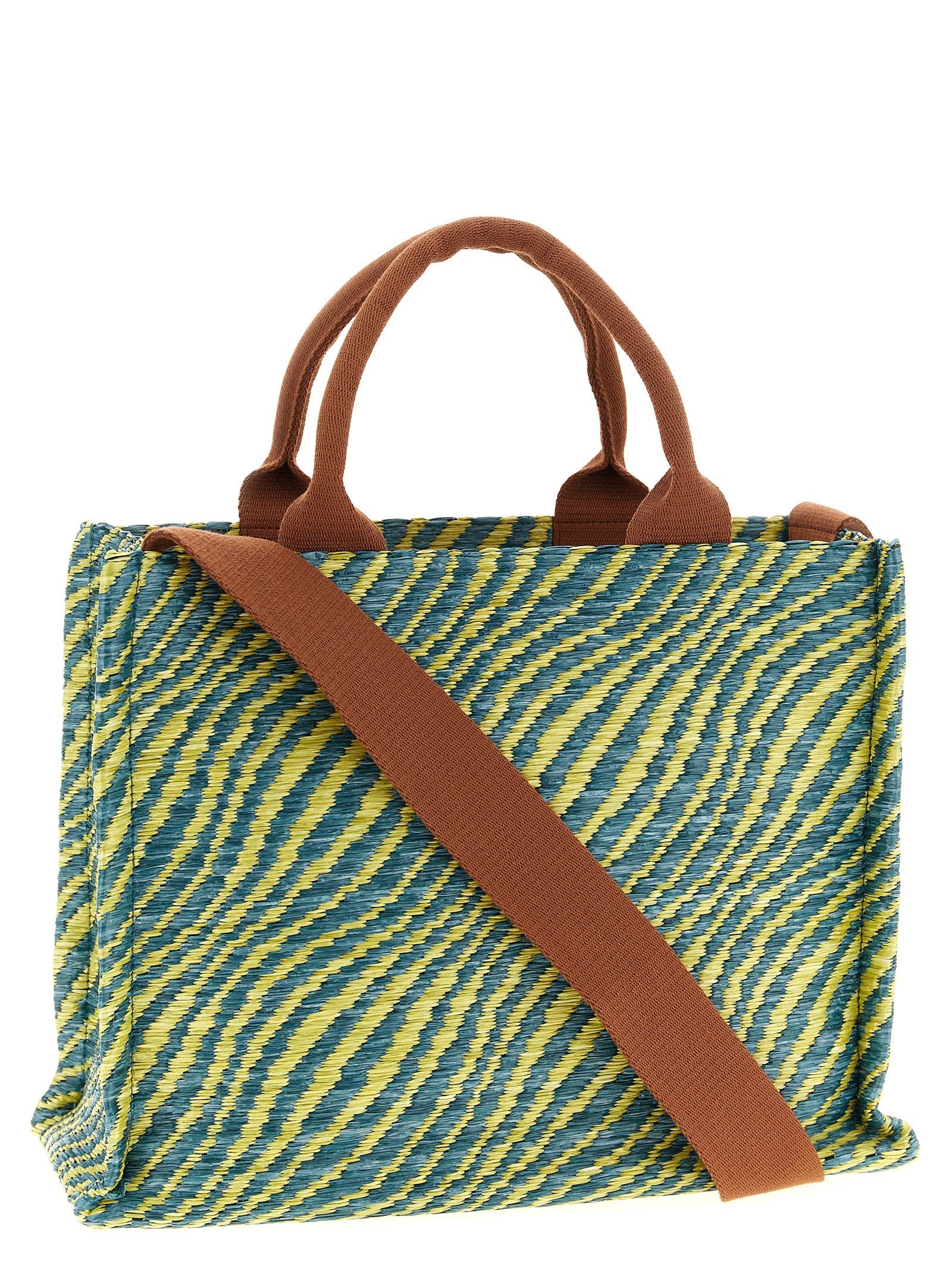 Marni Raffia Handbag Gold