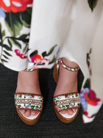 Dolce &amp; Gabbana Women's Lolita Sandals Gold
