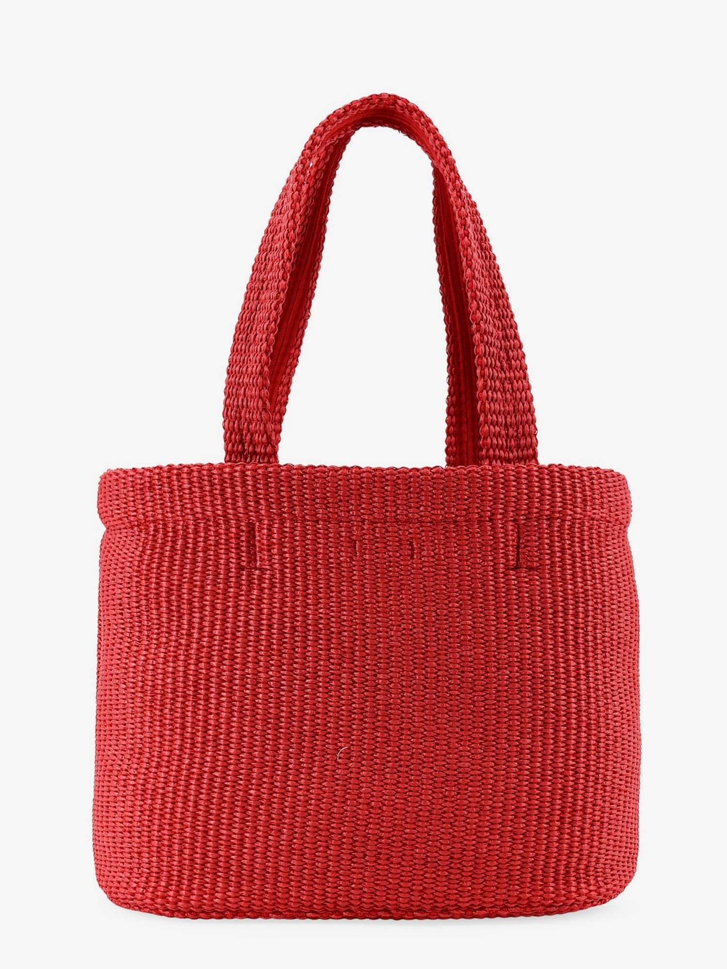 Jimmy Choo Women's Raffia Shopping Bag Red