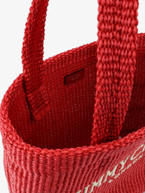 Jimmy Choo Women's Raffia Shopping Bag Red