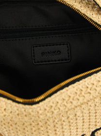 Pinko Raffia Small Beauty Beige