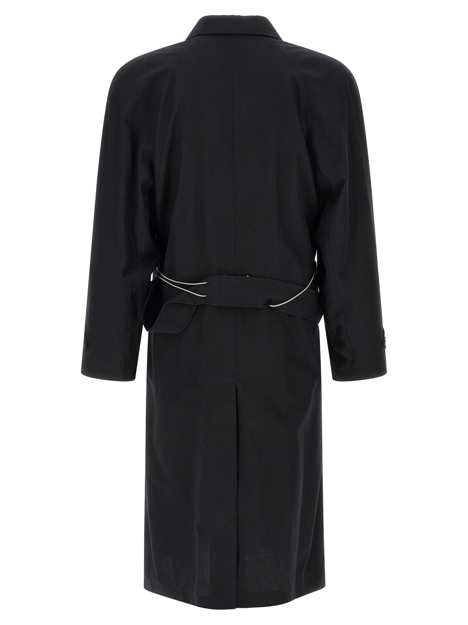 Magliano Raglan Chic Realease Trench Coat Black