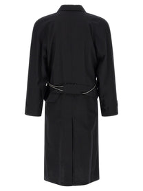 Magliano Raglan Chic Realease Trench Coat Black