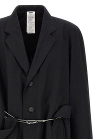 Magliano Raglan Chic Realease Trench Coat Black