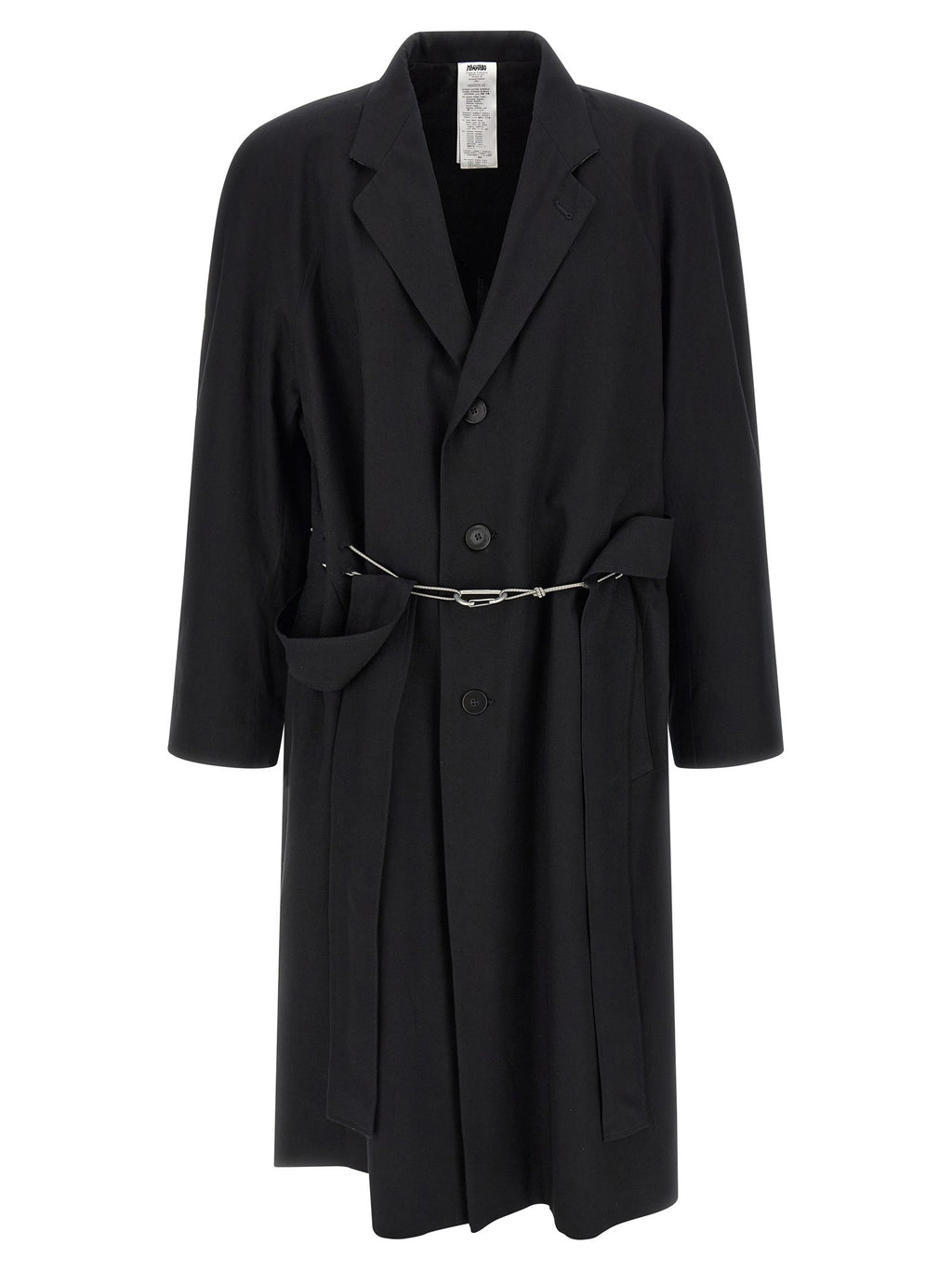 Magliano Raglan Chic Realease Trench Coat Black