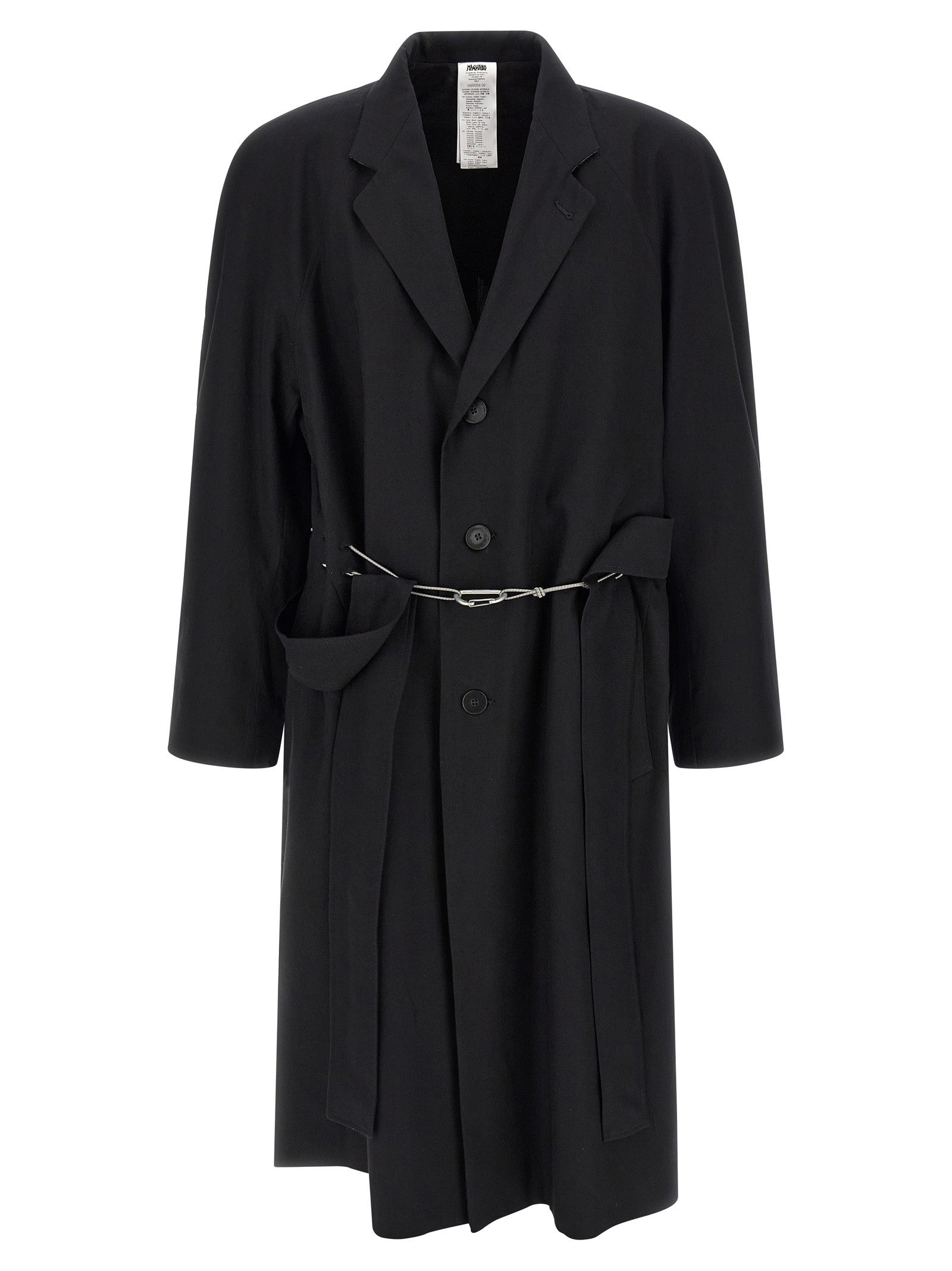 Magliano Raglan Chic Realease Trench Coat Black
