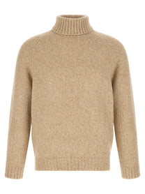 Brunello Cucinelli Raglan Sleeves Turtleneck Sweater Beige