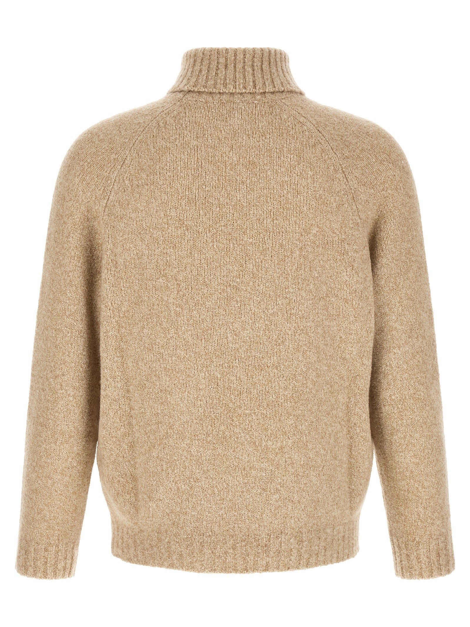 Brunello Cucinelli Raglan Sleeves Turtleneck Sweater Beige