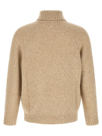 Brunello Cucinelli Raglan Sleeves Turtleneck Sweater Beige