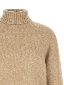 Brunello Cucinelli Raglan Sleeves Turtleneck Sweater Beige