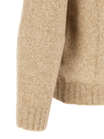 Brunello Cucinelli Raglan Sleeves Turtleneck Sweater Beige