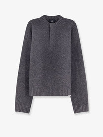 Represent Men's Ramone Wool and Nylon Blend Sweater Grey