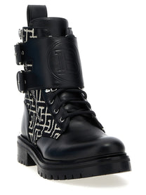 Balmain Ranger Ankle Boots Black