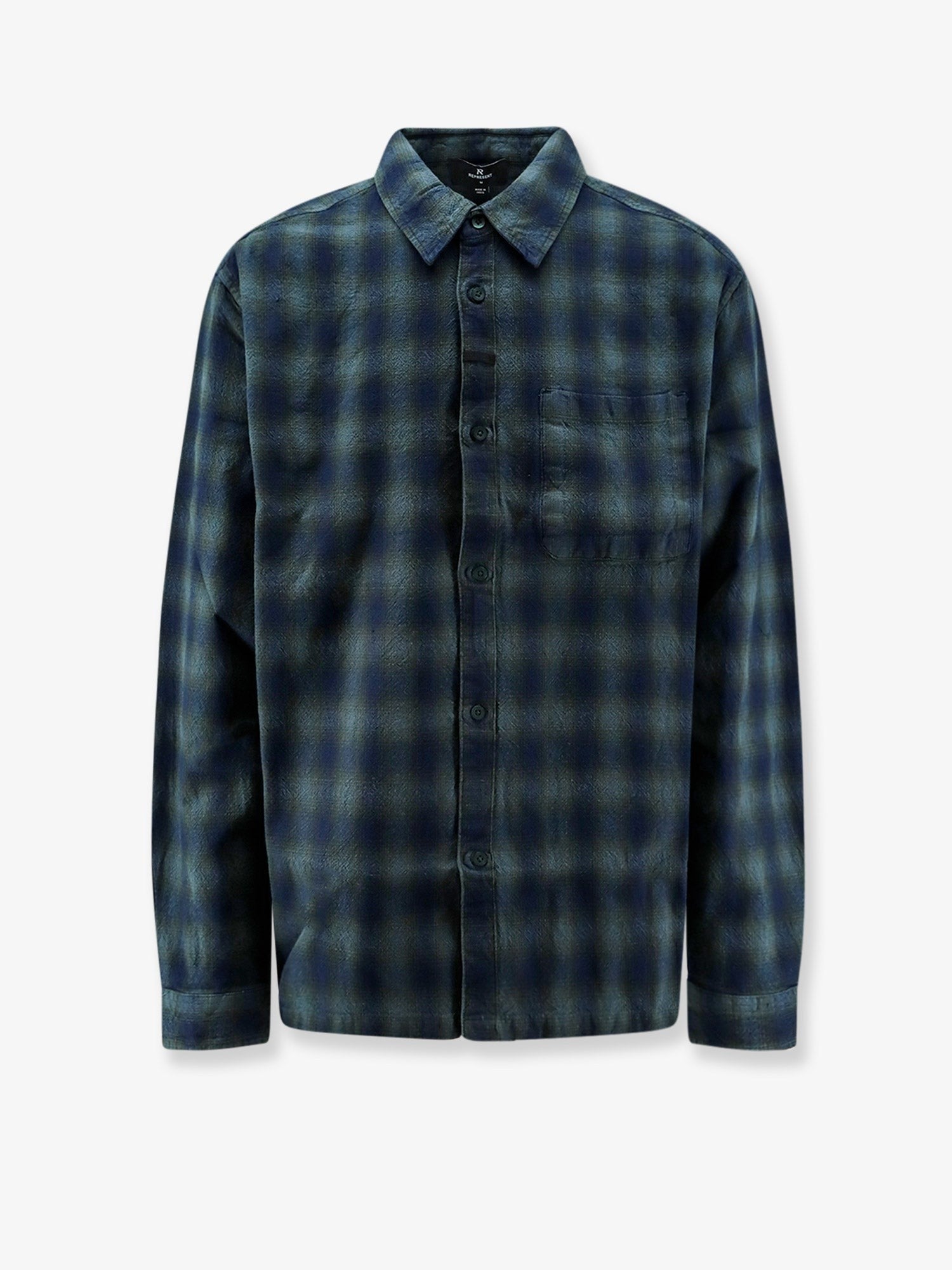 Represent Men's Rasent Plaid Cotton Shirt DARKEST SPRUCE