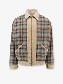 Golden Goose Unisex Raul Reversible Panama Vintage Cotton Jacket CARTOUCHE, view 4