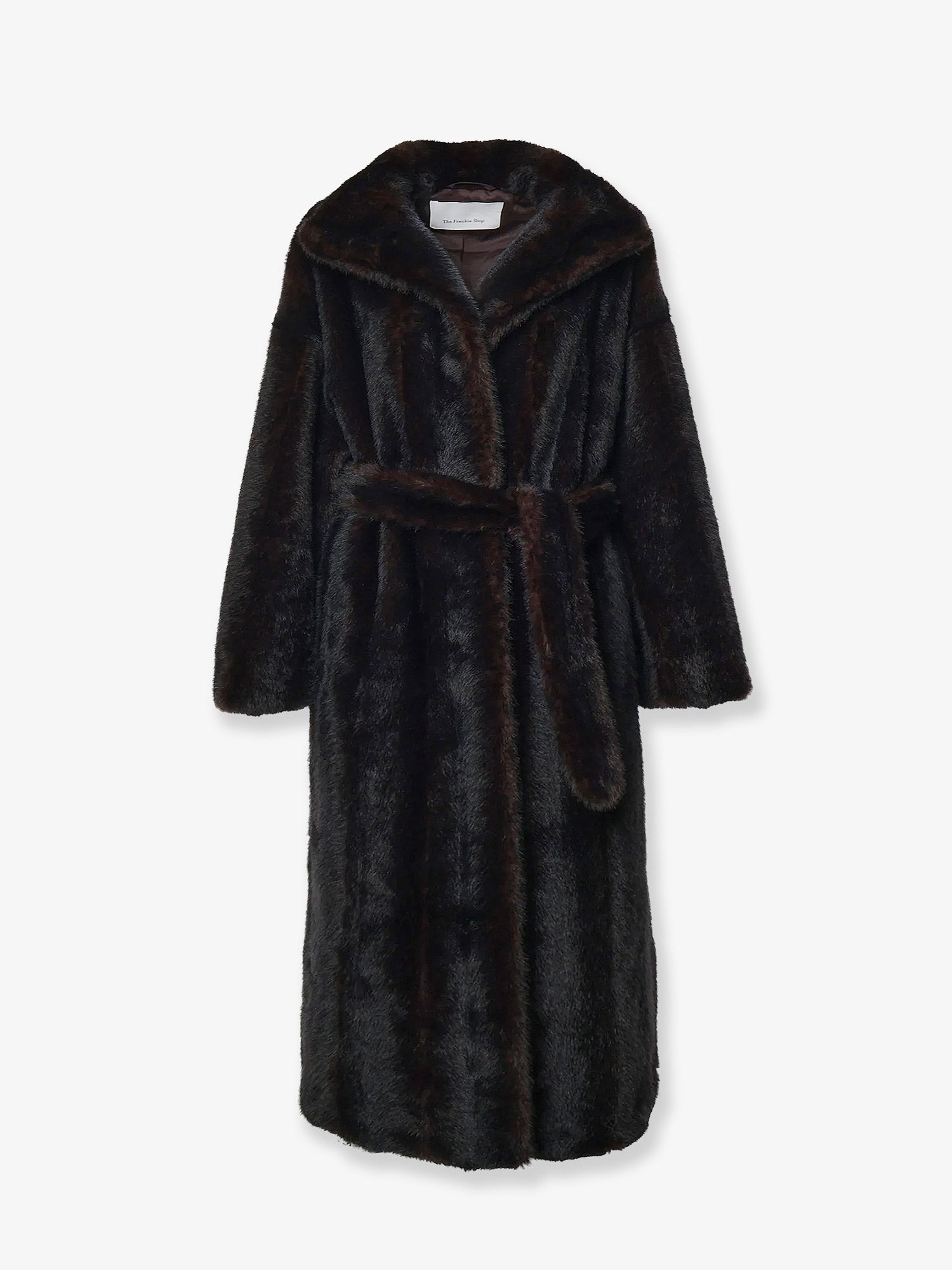 The Frankie Shop Women's Ravello Faux Fur Coat Brown