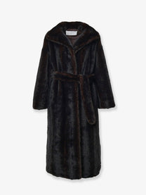 The Frankie Shop Women's Ravello Faux Fur Coat Brown