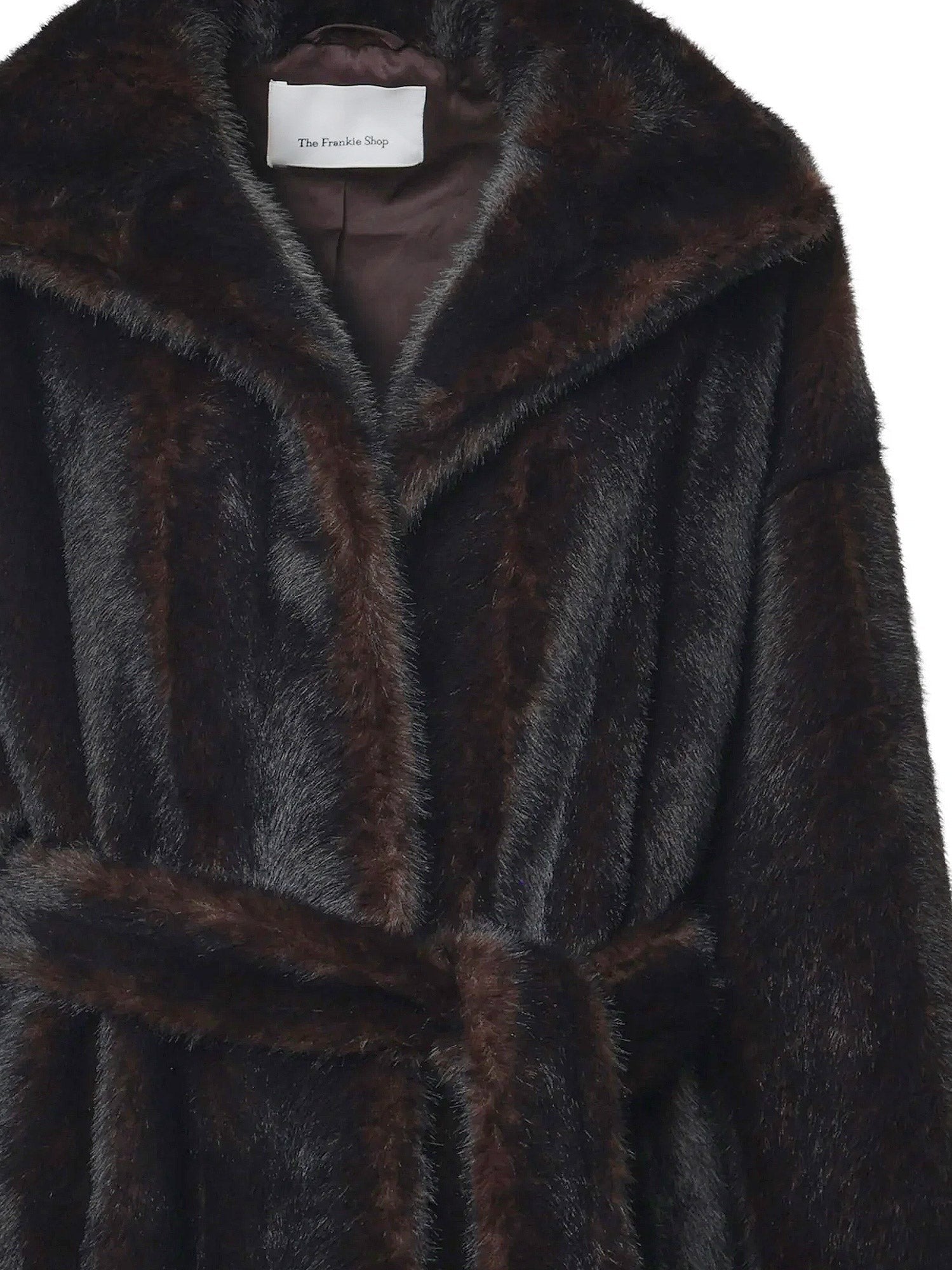 The Frankie Shop Women's Ravello Faux Fur Coat Brown