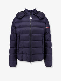 Moncler Men's Ravenlock Light Technical Fabric Down Jacket Blue