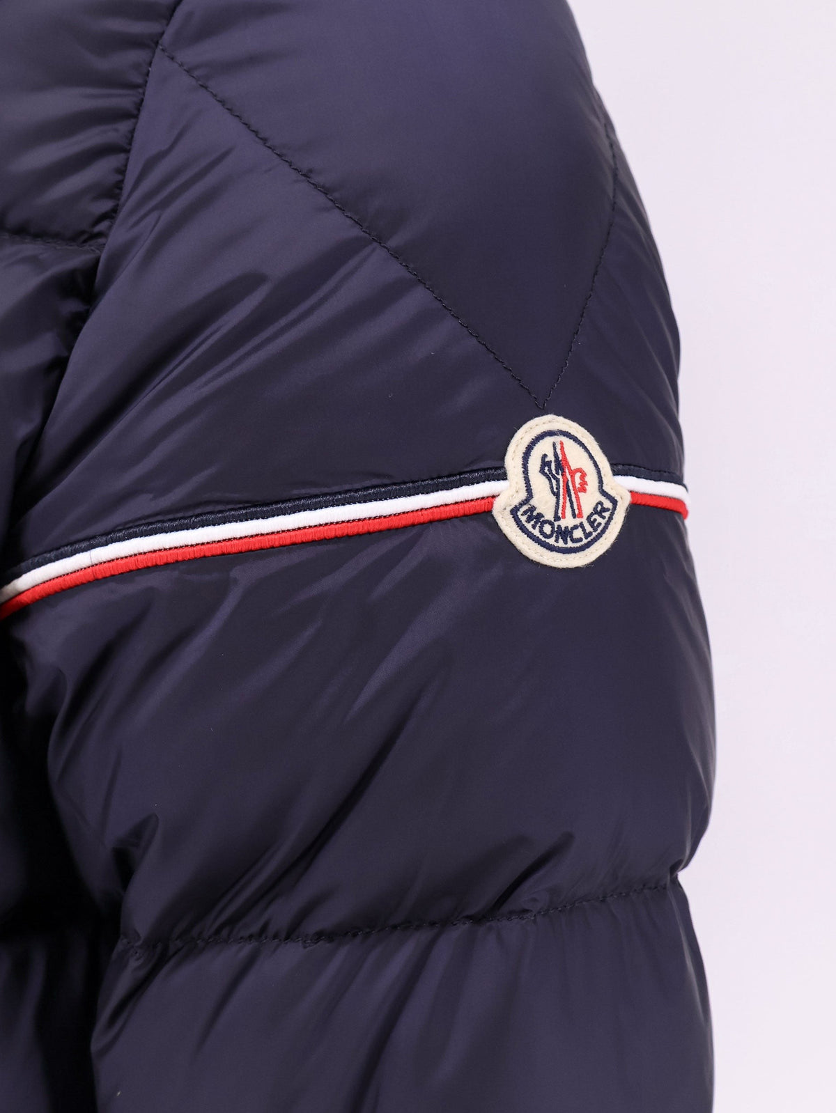 Moncler Men's Ravenlock Light Technical Fabric Down Jacket Blue, view 3